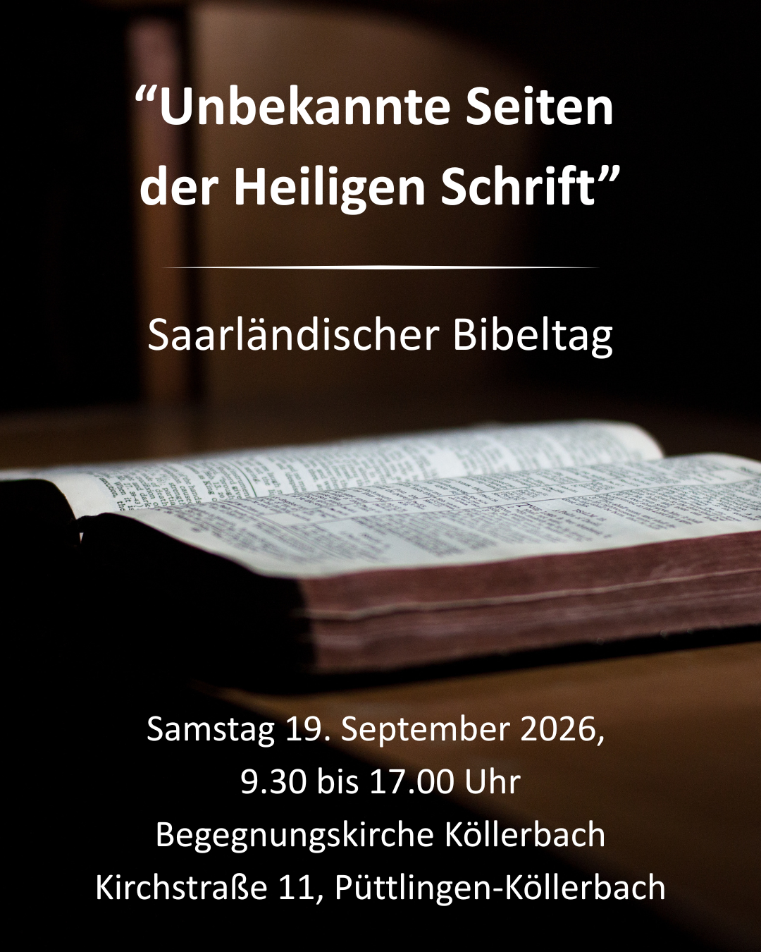 Aufgeschlagene Bibel
